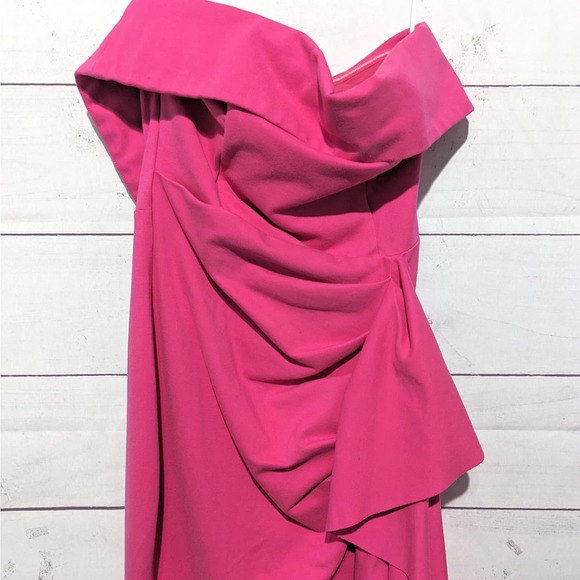 ELLIATT Across Strapless Maxi Cocktail Party Dress Gown Pink Women's Size Medium - Picture 6 of 13